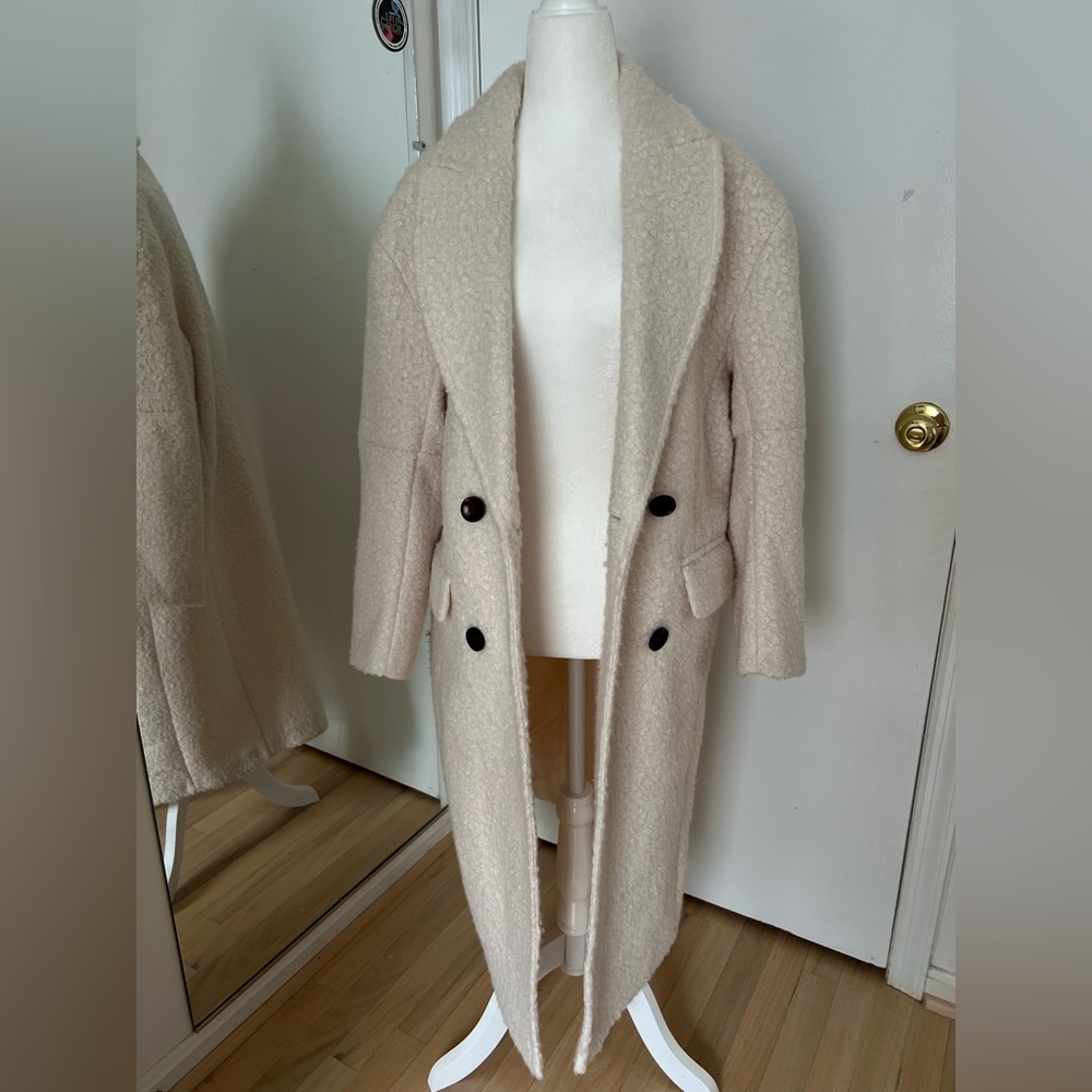 Topshop Cream Teddy Jacket